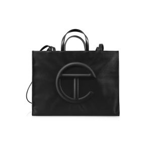Telfar Large Black Shopping Bag OS